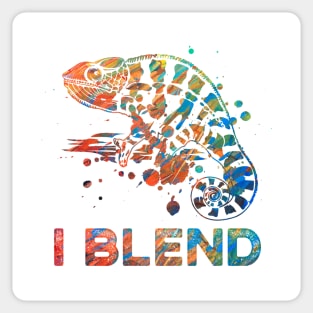 Chameleon - I Blend Sticker